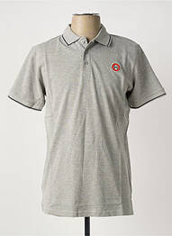 Polo coupe droite manches courtes gris U.S ATHLETIC homme