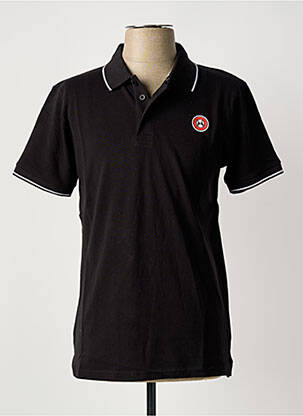 Polo coupe droite manches courtes noir U.S ATHLETIC homme