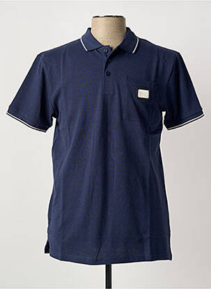 Polo coupe droite manches courtes bleu U.S ATHLETIC homme