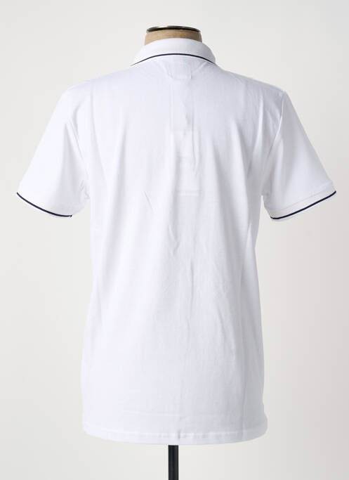 Polo coupe droite manches courtes blanc U.S ATHLETIC homme