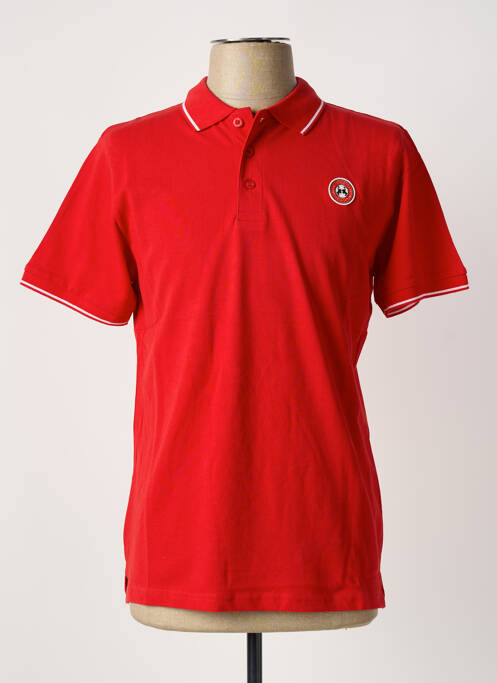 Polo coupe droite manches courtes rouge U.S ATHLETIC homme
