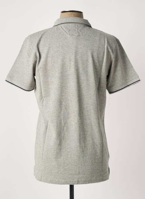 Polo coupe droite manches courtes gris U.S ATHLETIC homme