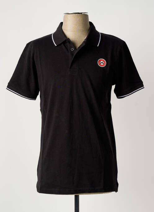 Polo coupe droite manches courtes noir U.S ATHLETIC homme