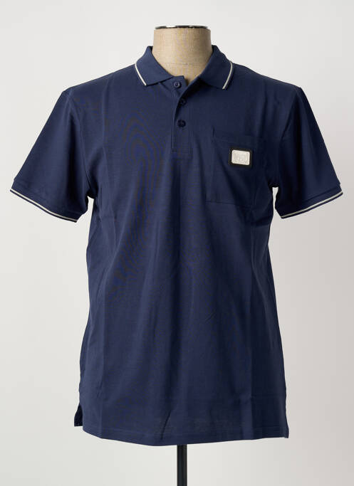 Polo coupe droite manches courtes bleu U.S ATHLETIC homme