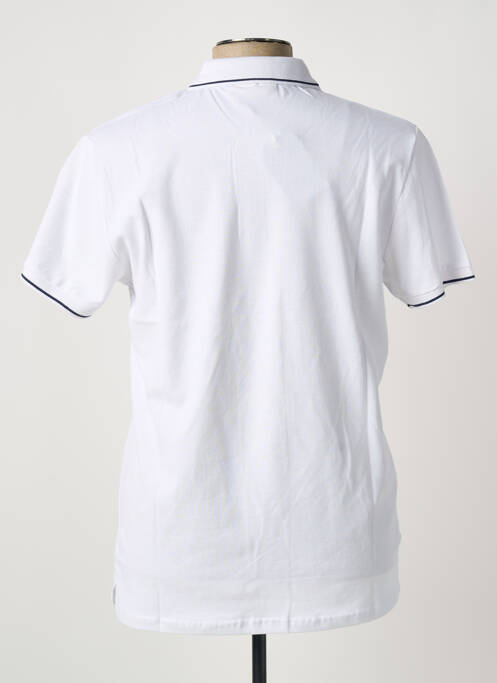 Polo coupe droite manches courtes blanc AMERICAN VINTAGE homme