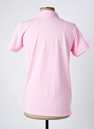 Polo coupe cintrée manches courtes rose AMERICAN COLLEGE homme