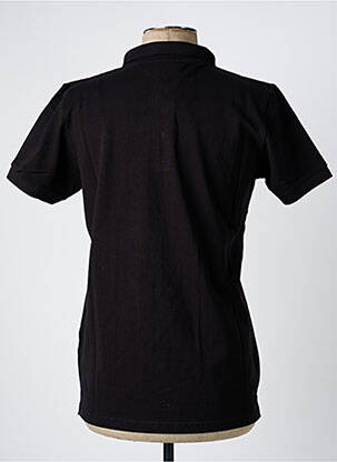 Polo coupe cintrée manches courtes noir AMERICAN COLLEGE homme