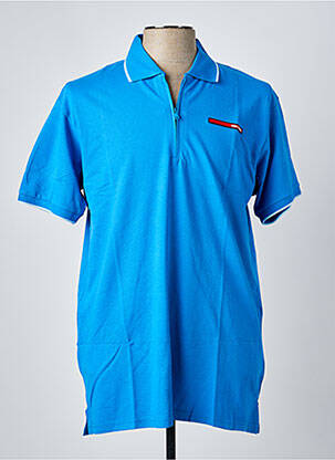 Polo coupe droite manches courtes bleu ICON MILANO homme