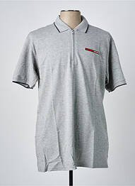 Polo coupe droite manches courtes gris ICON MILANO homme