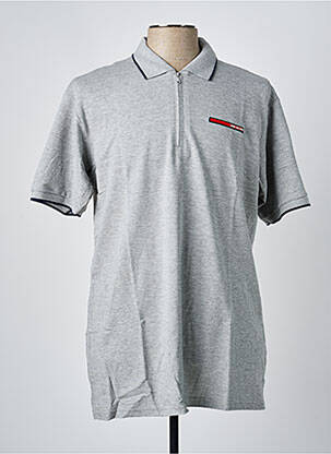 Polo coupe droite manches courtes gris ICON MILANO homme