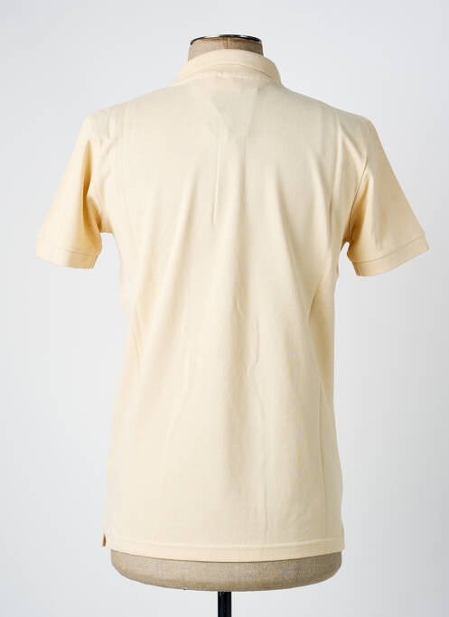 Polo coupe cintrée manches courtes beige AMERICAN COLLEGE homme