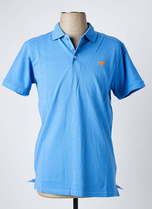 Polo bleu AMERICAN COLLEGE homme