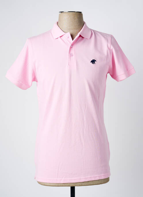 Polo rose AMERICAN COLLEGE homme