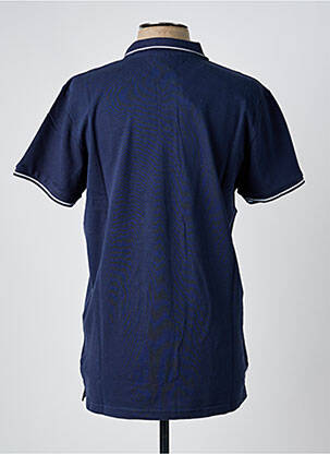 Polo coupe droite manches courtes bleu AMERICAN COLLEGE homme