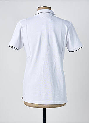 Polo coupe droite manches courtes blanc AMERICAN COLLEGE homme
