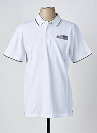 Polo stretch manches courtes blanc U.S ATHLETIC homme