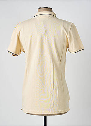 Polo stretch manches courtes beige AMERICAN COLLEGE homme