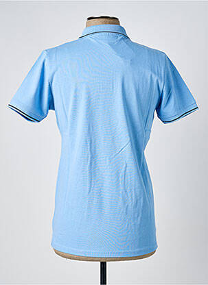 Polo coupe droite manches courtes bleu AMERICAN COLLEGE homme