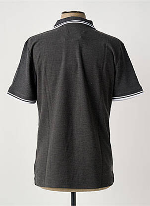 Polo tissage chiné manches courtes gris ICON2 homme