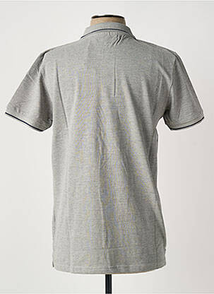 Polo stretch manches courtes gris AMERICAN COLLEGE homme