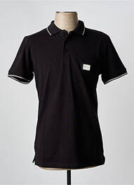 Polo coupe droite manches courtes noir U.S ATHLETIC homme