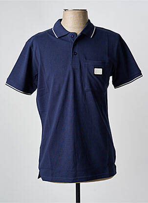 Polo coupe droite manches courtes bleu U.S ATHLETIC homme