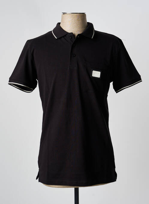 Polo coupe droite manches courtes noir U.S ATHLETIC homme