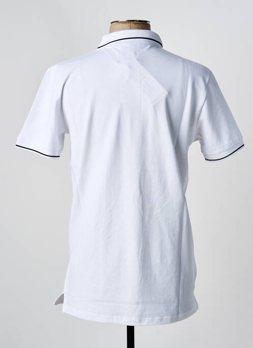 Polo coupe droite manches courtes blanc U.S ATHLETIC homme