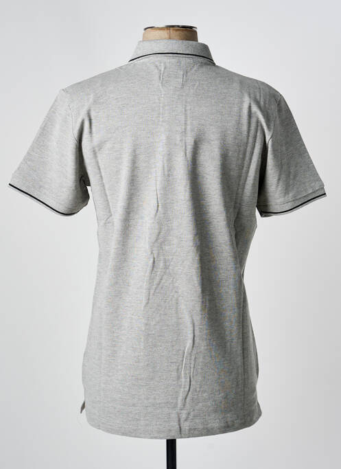 Polo coupe droite manches courtes gris U.S ATHLETIC homme