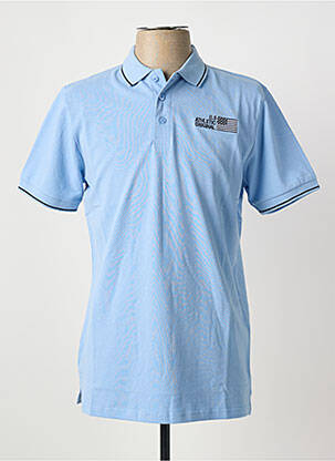 Polo stretch manches courtes bleu U.S ATHLETIC homme