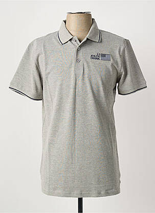 Polo stretch manches courtes gris U.S ATHLETIC homme