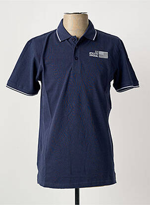 Polo coupe droite manches courtes bleu U.S ATHLETIC homme