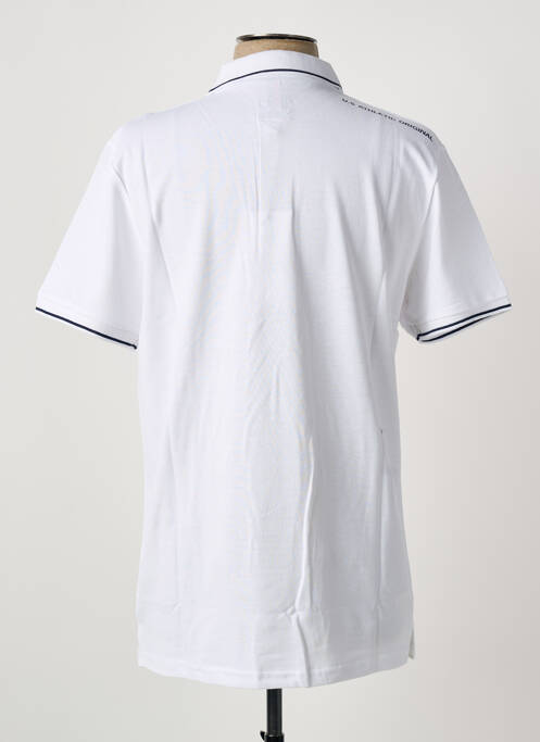 Polo stretch manches courtes blanc U.S ATHLETIC homme