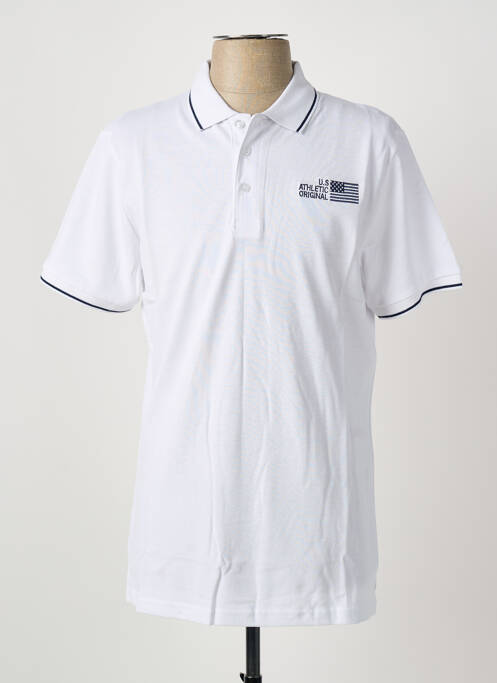 Polo blanc U.S ATHLETIC homme