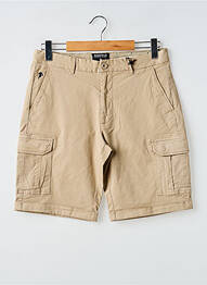 Short tissage popeline taille normale beige RUCKFIELD homme