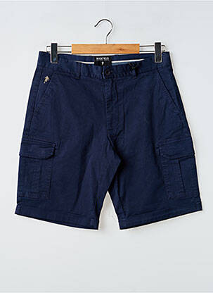 Short tissage popeline taille normale bleu RUCKFIELD homme