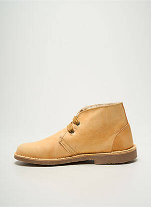 Bottines/boots fourrée talon plat jusqu'à 3cm jaune NATURAL WORLD femme
