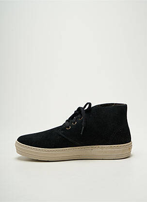 Baskets fourrée bout rond noir NATURAL WORLD unisexe