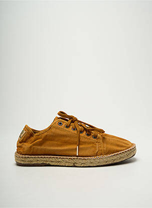 Espadrilles semelle amovible bout rond marron NATURAL WORLD homme