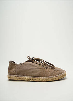 Espadrilles semelle amovible bout rond beige NATURAL WORLD homme