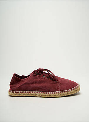 Espadrilles fermeture lacets talon plat jusqu'à 3cm violet NATURAL WORLD femme