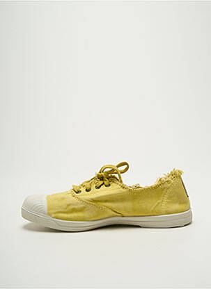 Derbies fermeture lacets talon plat jusqu'à 3cm jaune NATURAL WORLD femme