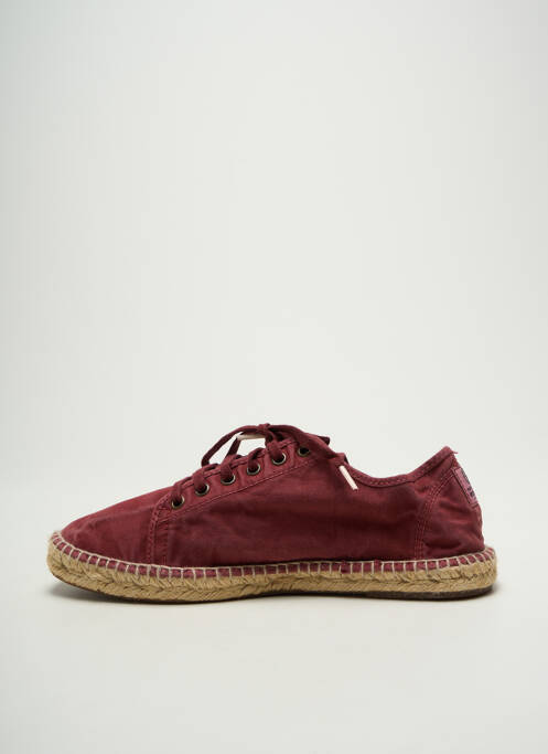 Espadrilles fermeture lacets talon plat jusqu'à 3cm violet NATURAL WORLD femme