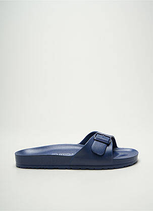Mules/sabots voute plantaire talon plat jusqu'à 3cm bleu NATURAL WORLD femme