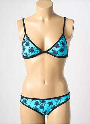 Maillot de bain 2 pièces bleu LEMON BAY femme