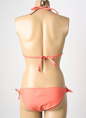 Maillot de bain 2 pièces stretch haut triangles rose VERY ZEN femme