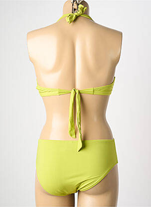 Maillot de bain 2 pièces stretch haut soutien-gorge balconnet vert POWER FLOWER femme