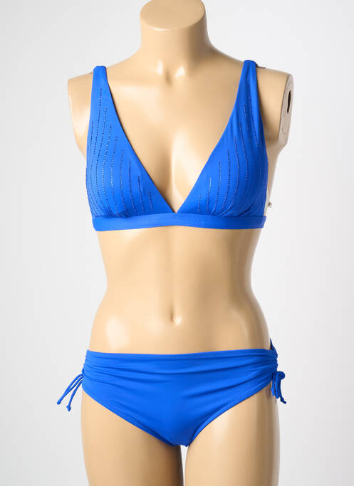 Maillot de bain 2 pièces bleu VIDOYA femme