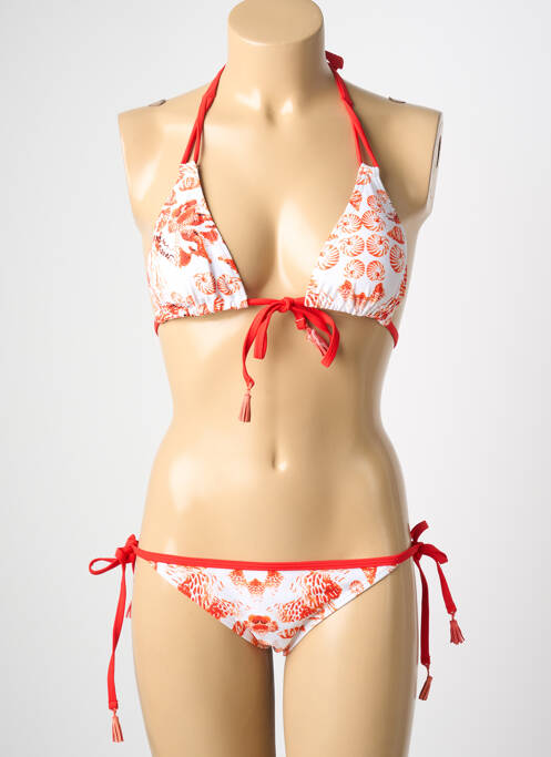 Maillot de bain 2 pièces rouge DAG ADOM femme