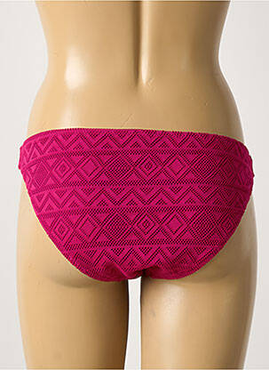 Bas de maillot de bain effet matière satinée culotte violet RAE femme
